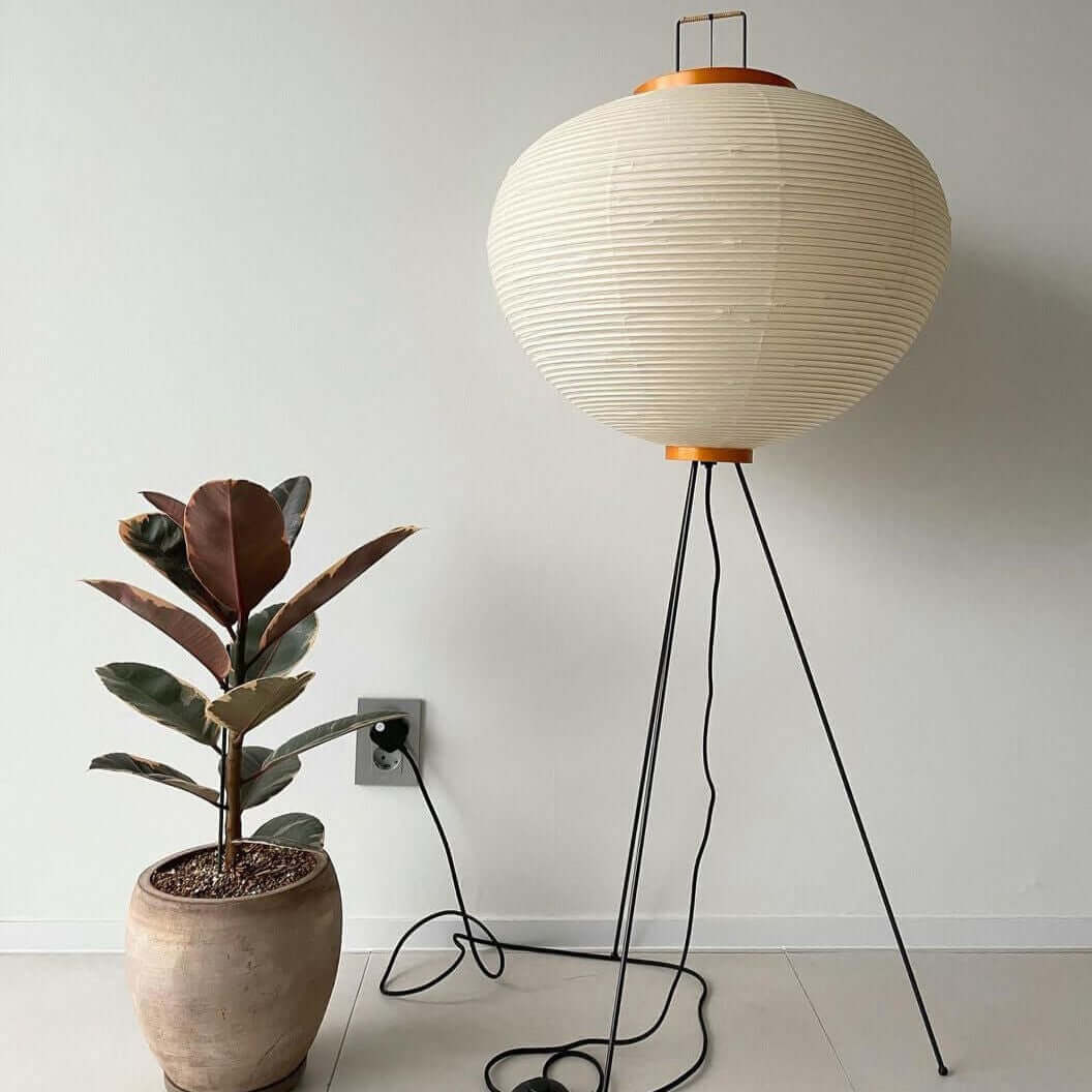 Lampadaire En Papier De Riz