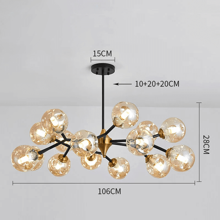 Moderne Glaslampestage med LED - Loftlampe