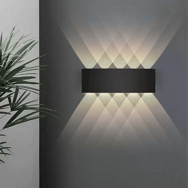 Udendørs LED-væglampe, Vandtæt Aluminium