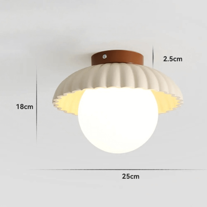 Jern Loftlampe, Soveværelseslampe, 25cm