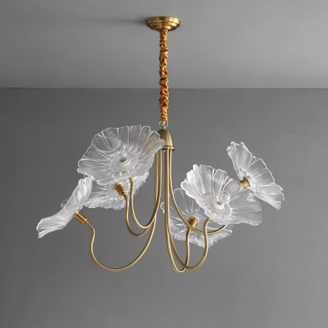 Glasblomsterkrone moderne lampe