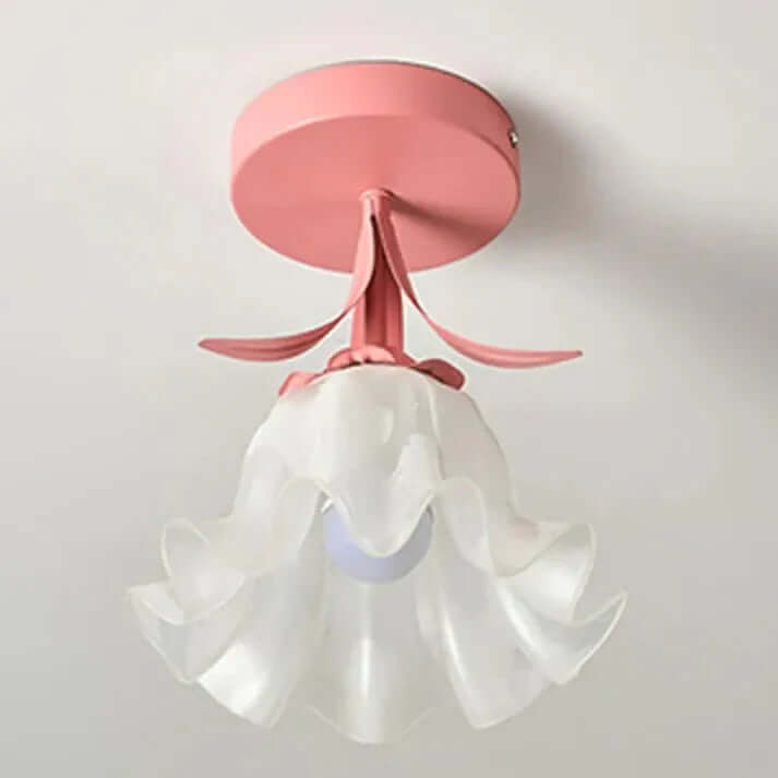 Tiffany-stil loftlampe simpelt mini-blomstermønster