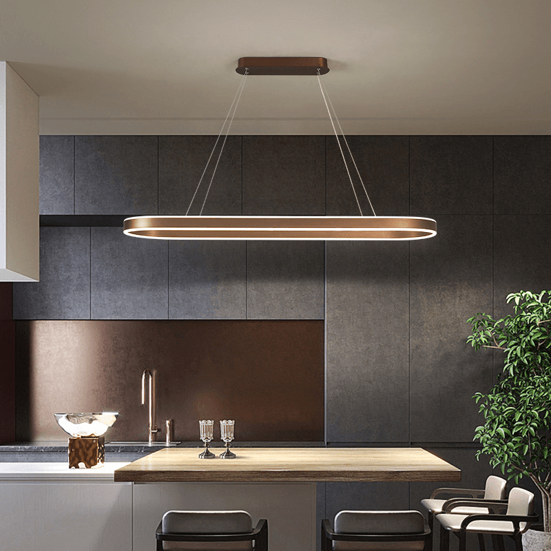 Moderne Spisebords Pendel - Rosaguld