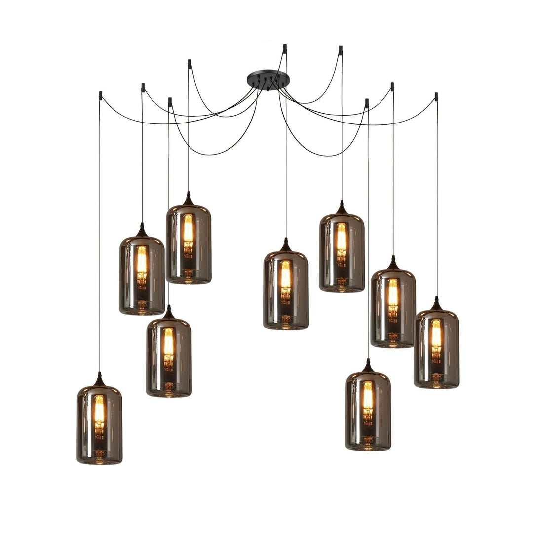 Moderne Glasflaske Pendellampe