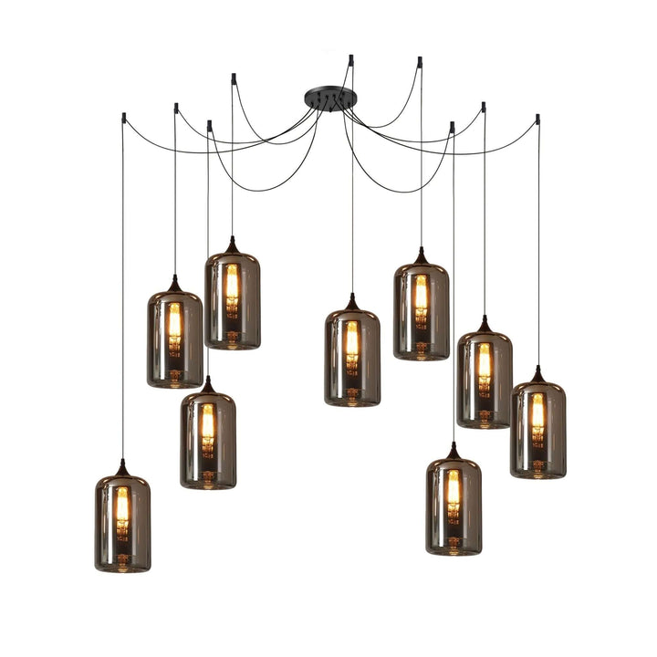 Moderne Glasflaske Pendellampe
