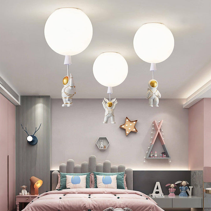 Moderne Måne/Astronaut LED Loftlampe