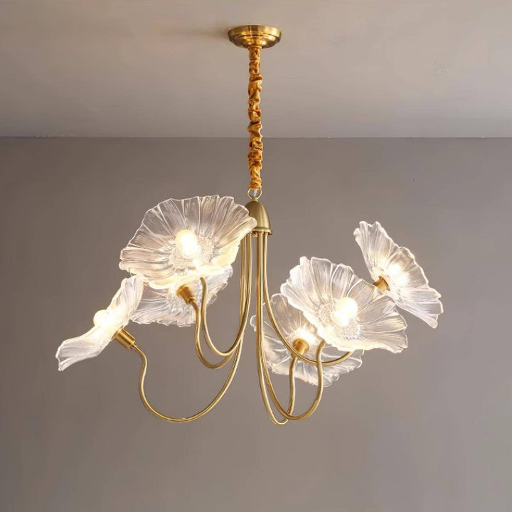 Glasblomsterkrone moderne lampe