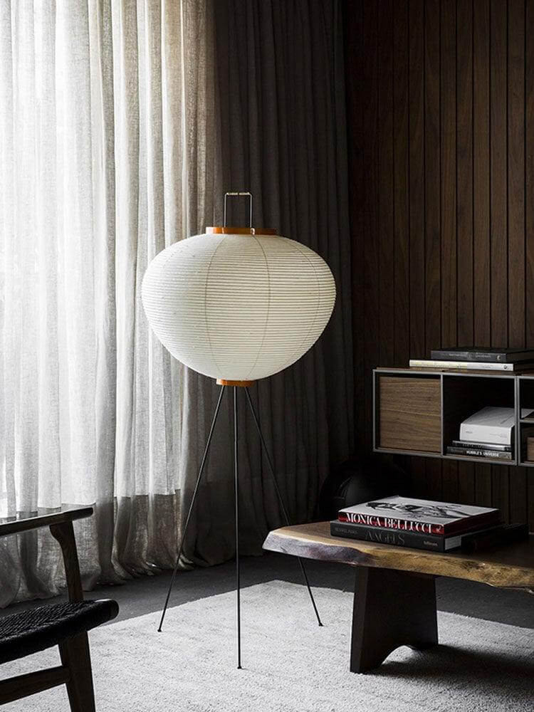 Lampadaire En Papier De Riz