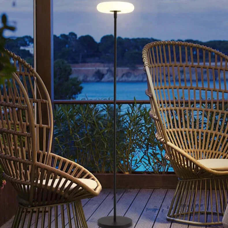 Udendørs solcellelampe - Moderne stolpe