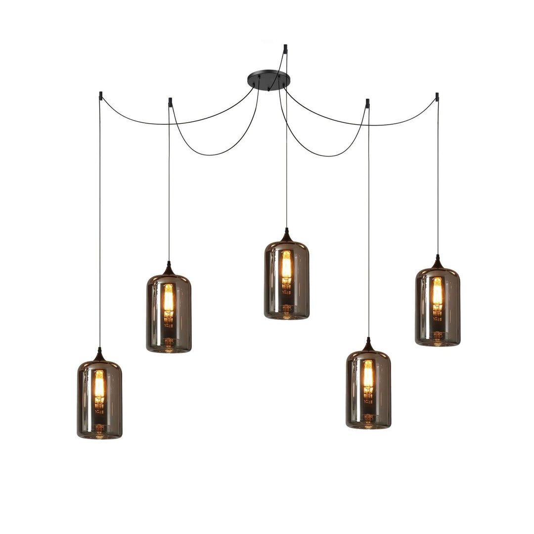 Moderne Glasflaske Pendellampe