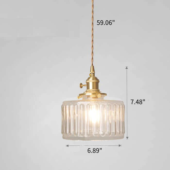 Vintage-stil glaspendel
