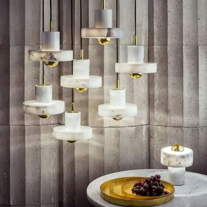 Marmoreret Aura Pendel Lampe