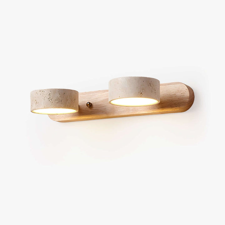 Travertine Duo Lamp Bracket Wall Light