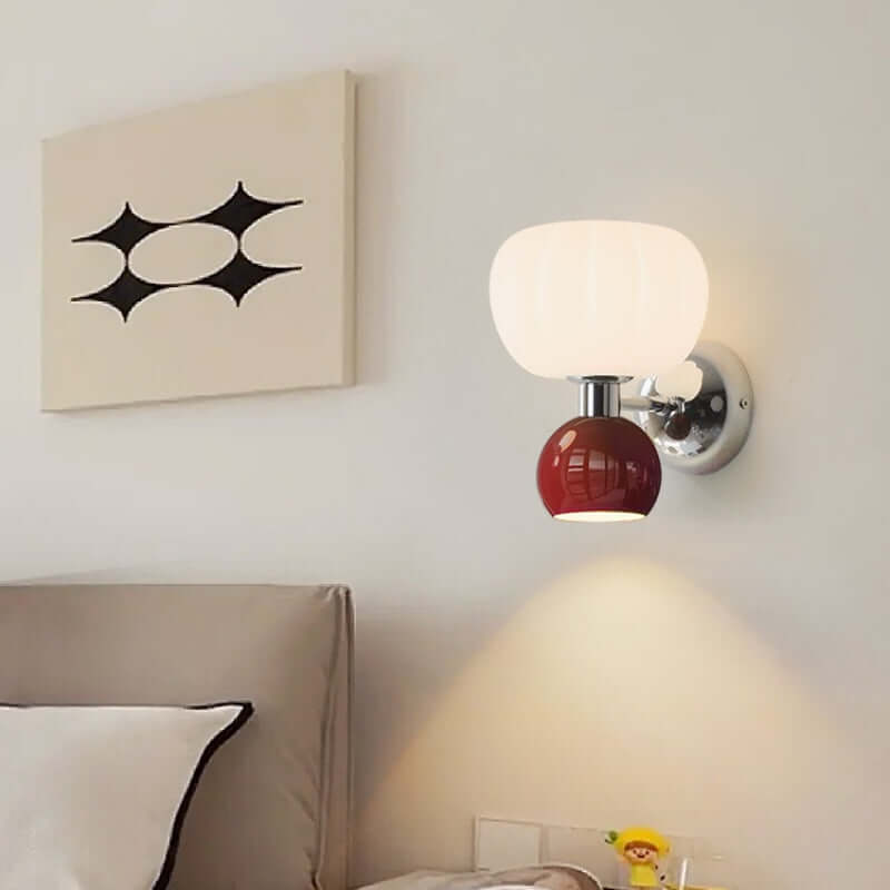 Moderne creme-farvet LED-væglampe