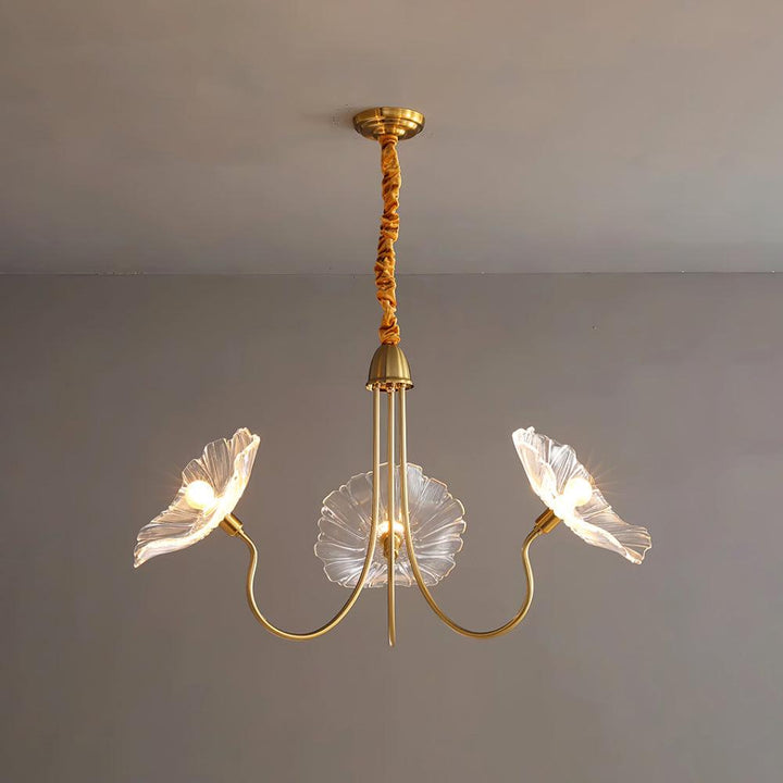 Glasblomsterkrone moderne lampe