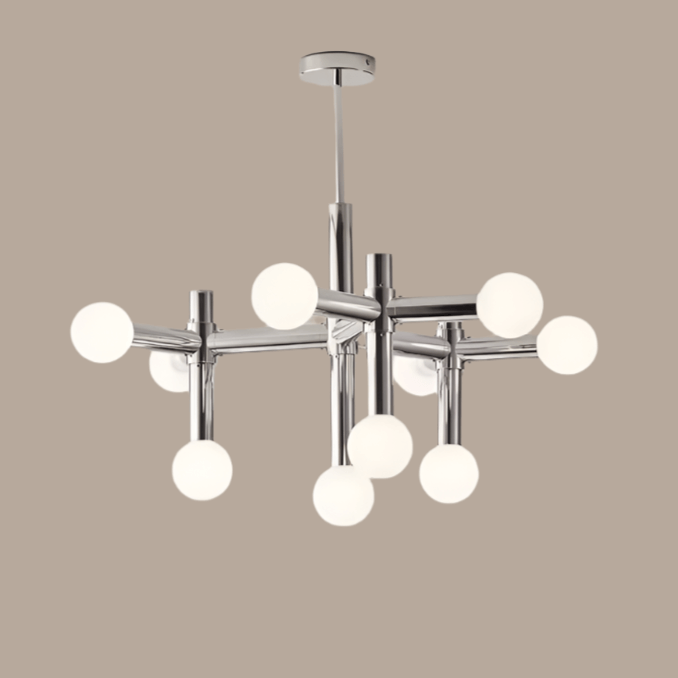 Skandinavisk glasbold loftlampe
