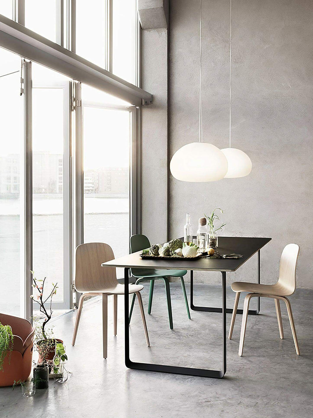 Moderne pendelampe – blødt lys