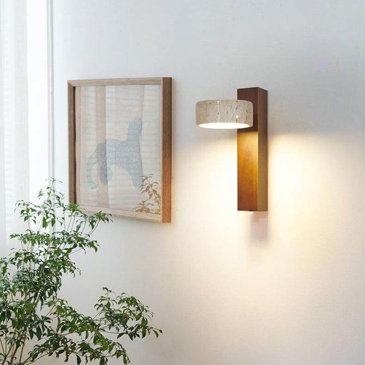 Moderne væglampe med naturligt design