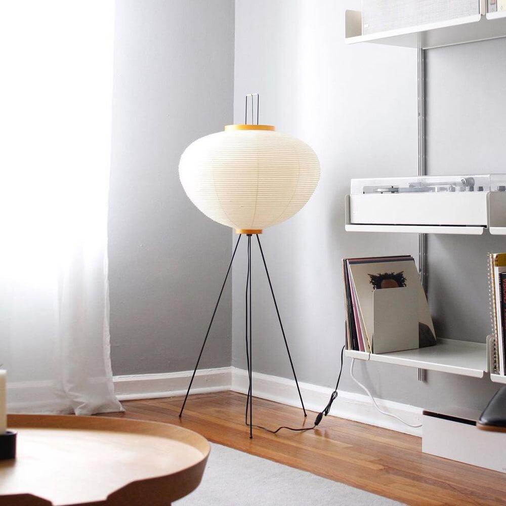 Lampadaire En Papier De Riz