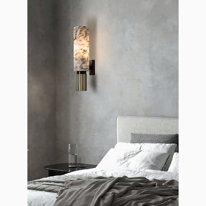 Varm og hyggelig belysning fra marmor lampe