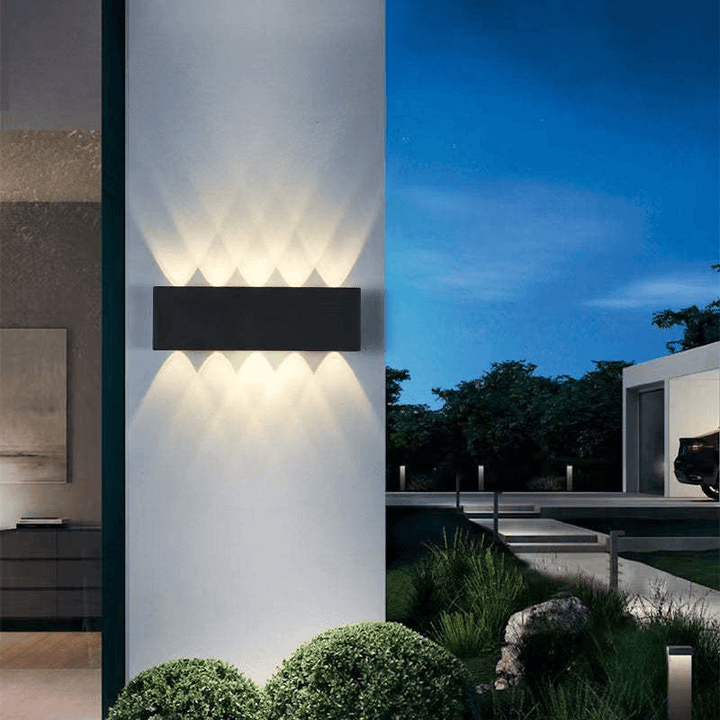 Udendørs LED-væglampe, Vandtæt Aluminium