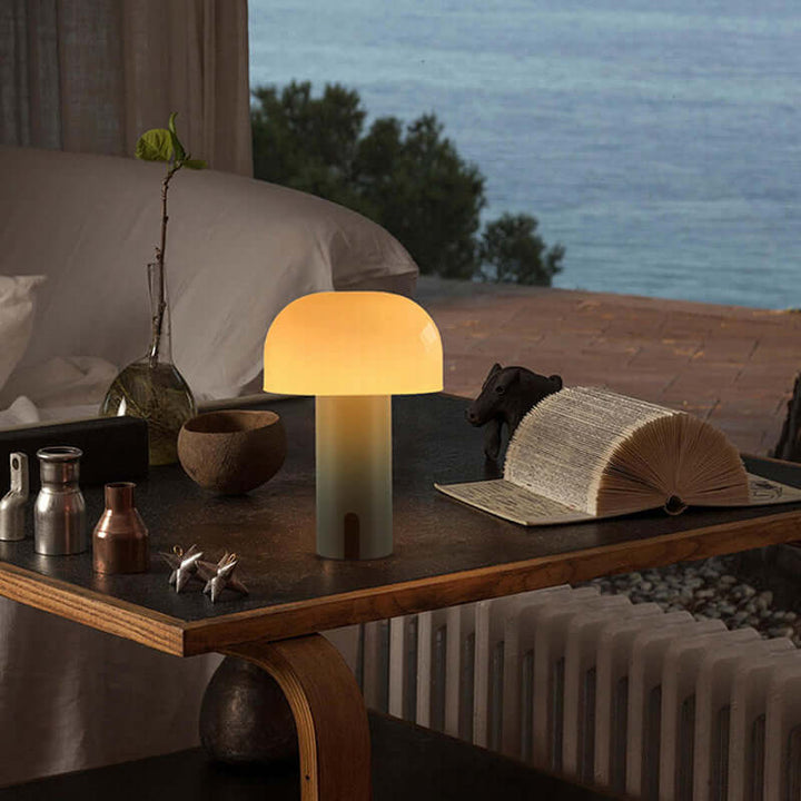 Moderne champignon bordlampe i europæisk design