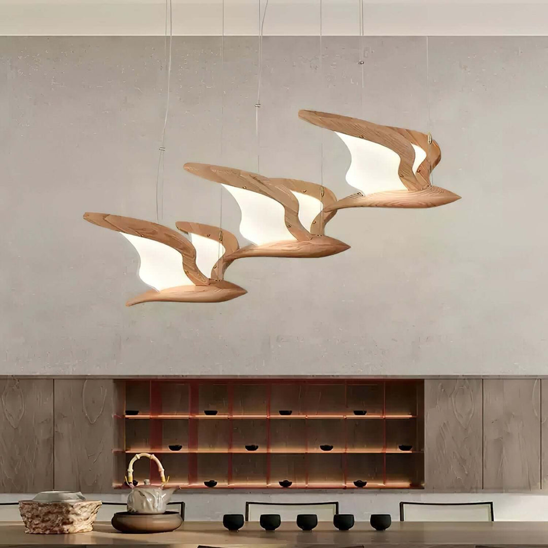 Moderne fugle-inspirerede pendellampe, stuelampe