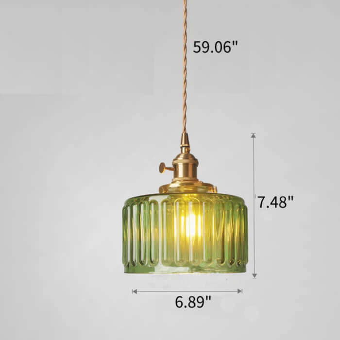Vintage-stil glaspendel