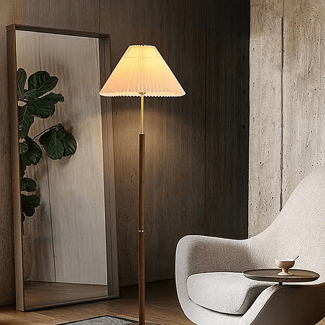 Moderne Rispapirlampe - Gulvlampe