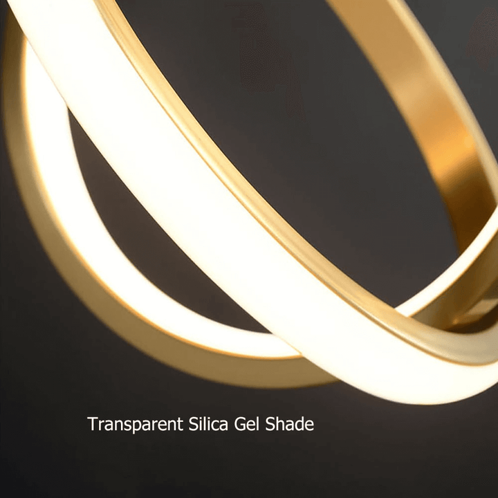 Dobbelt LED Pendellampe i Messing - Moderne Design