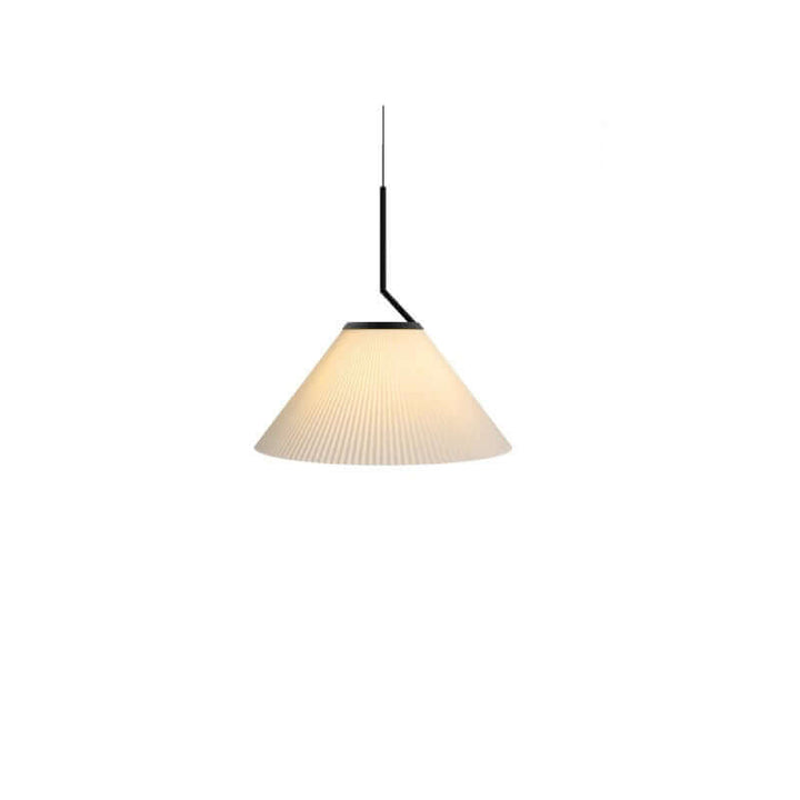 Moderne Creme Rynket Pendel Lampe