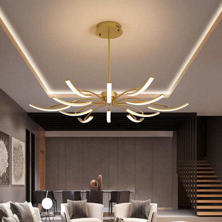 Moderne loftlampe 8-armet