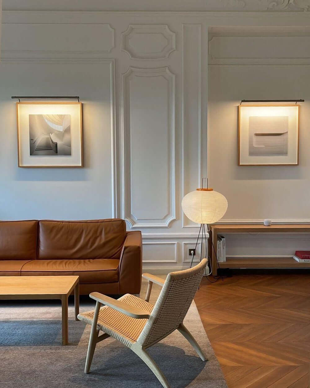 Lampadaire En Papier De Riz