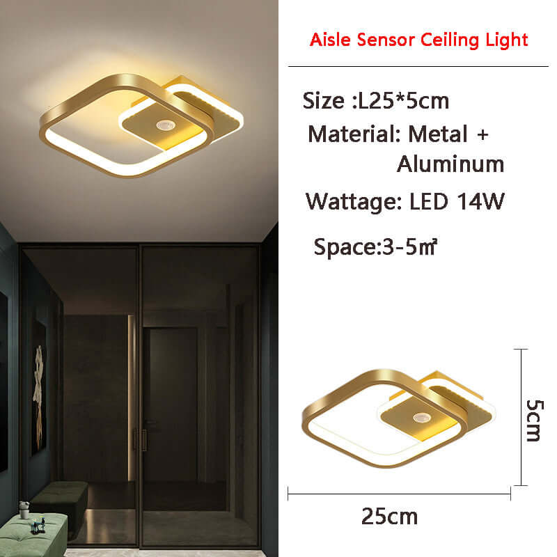 LED loftlampe med bevægelsessensor