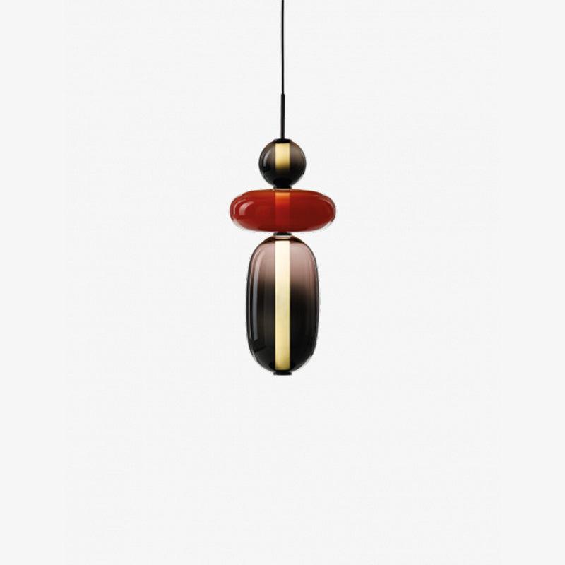 Lampe Pendante En Verre Confit
