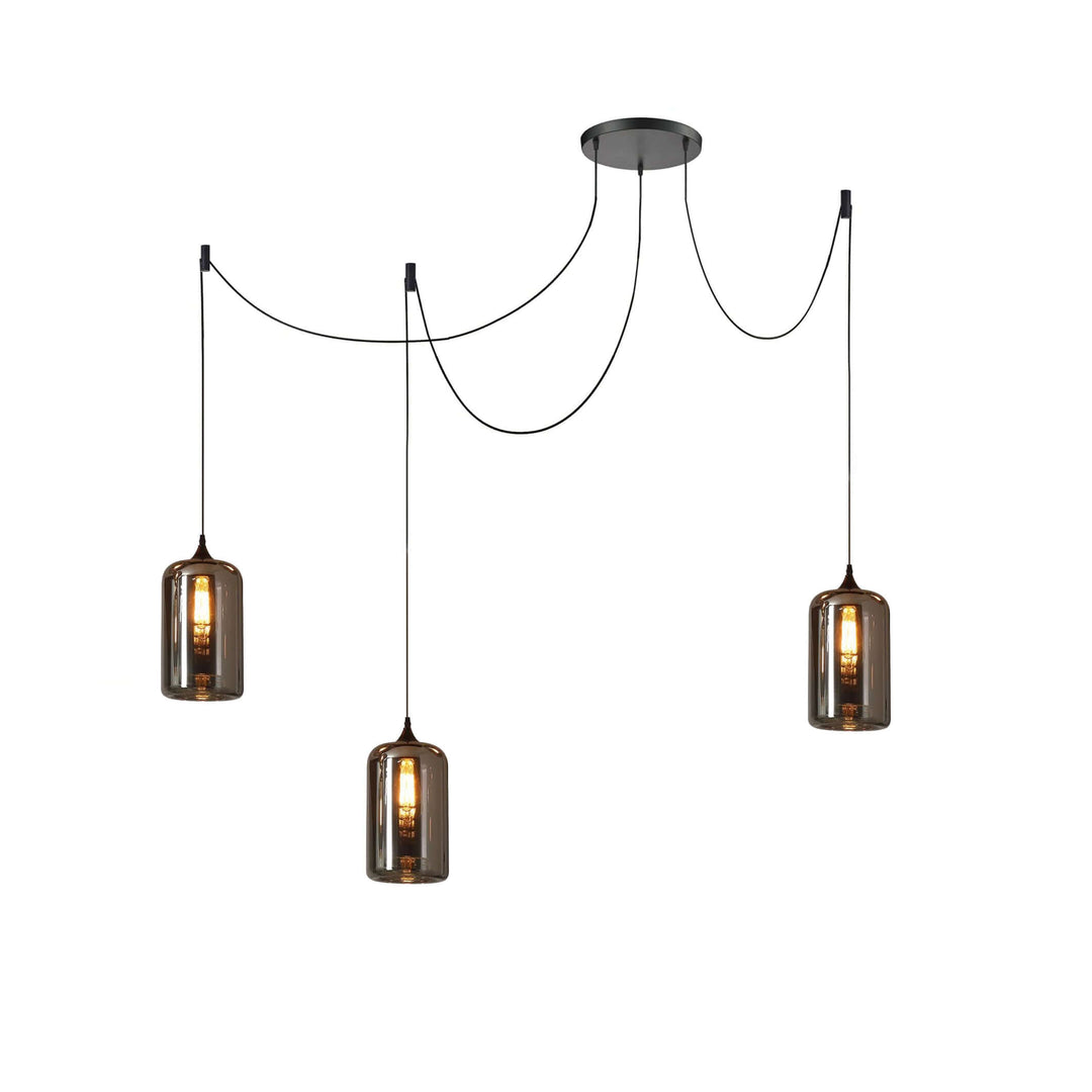 Moderne Glasflaske Pendellampe