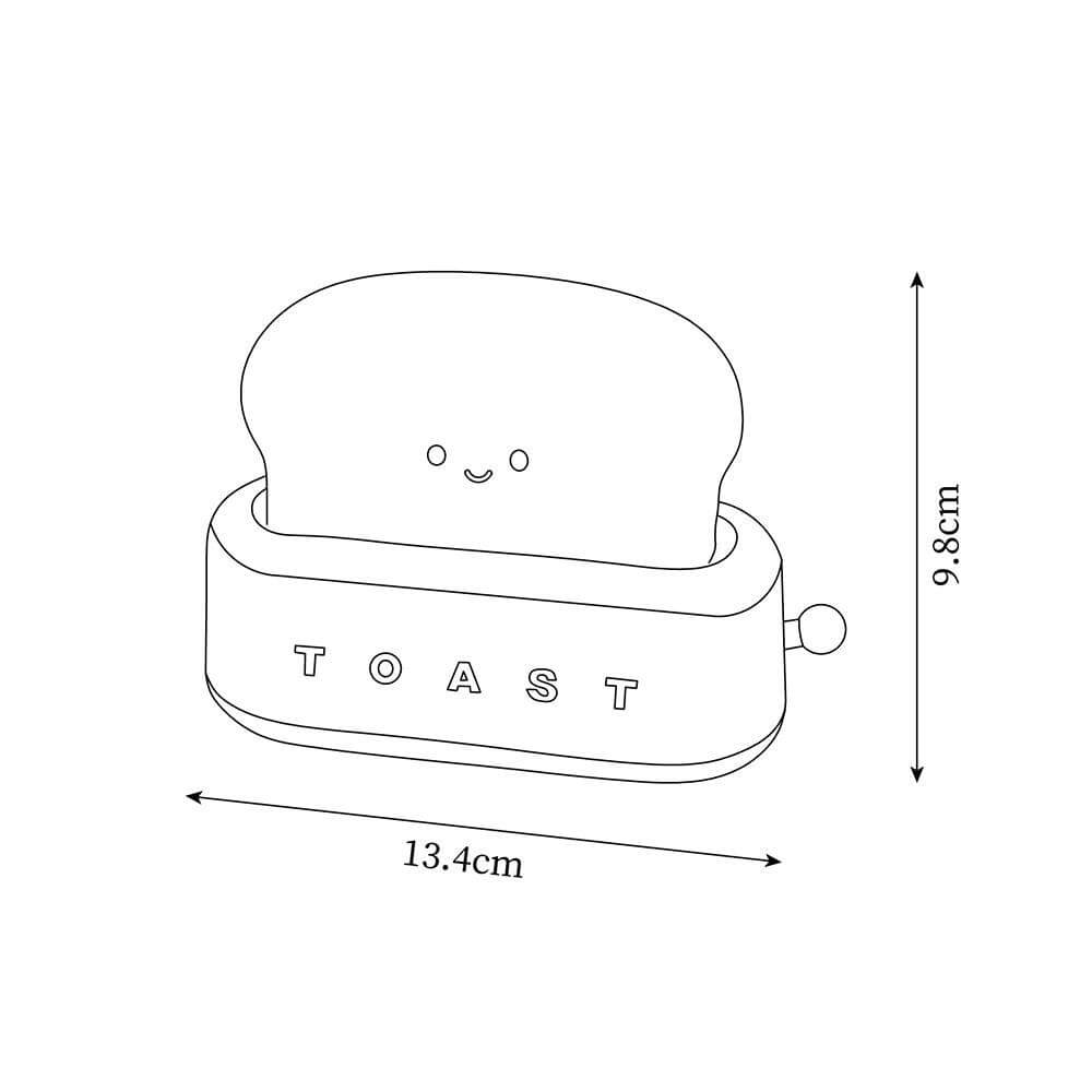 Bordlampe Toast-design (integreret batteri)