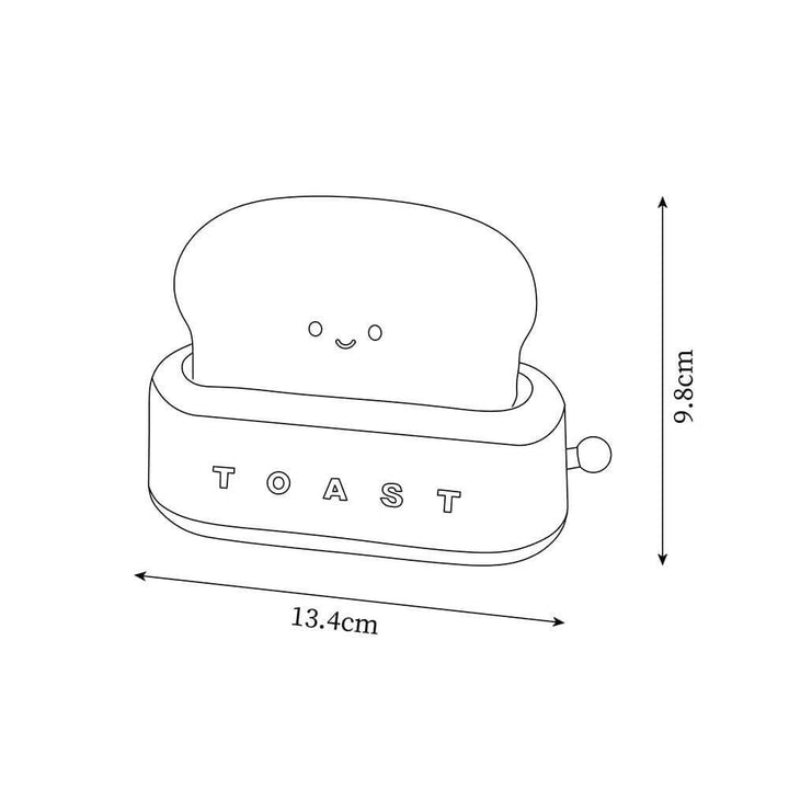 Bordlampe Toast-design (integreret batteri)