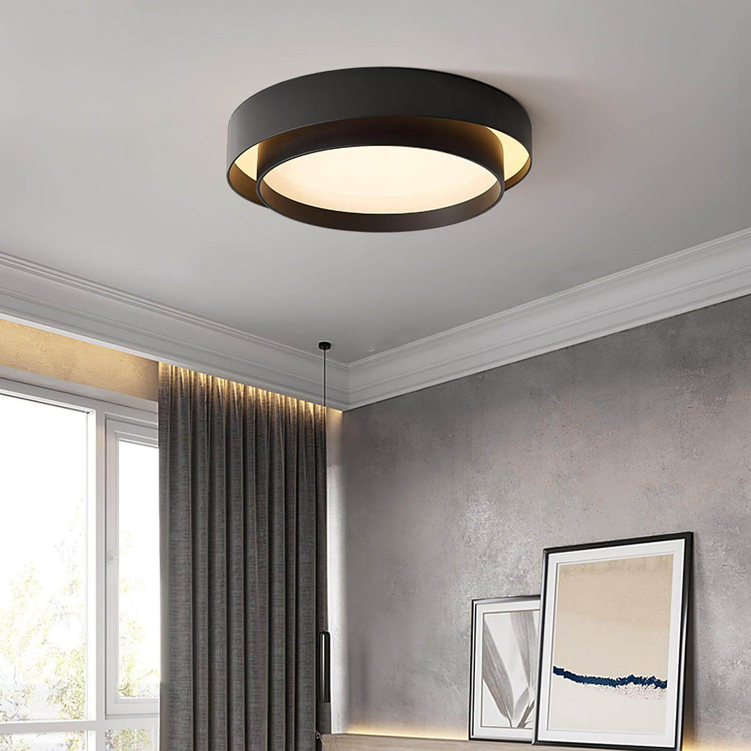 Moderne LED loftslampe i sort