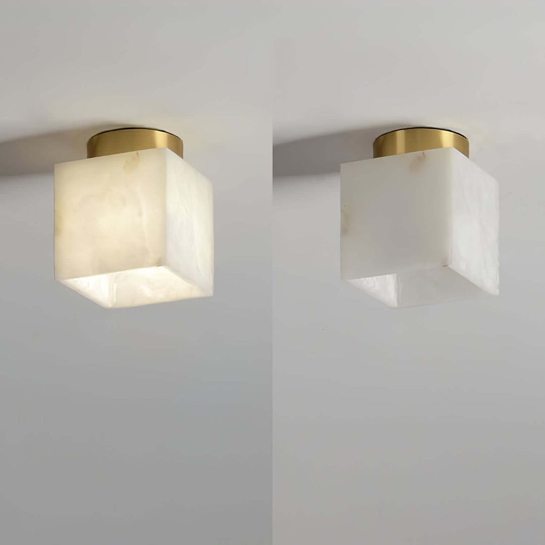 Måne lys alabaster loftlampe