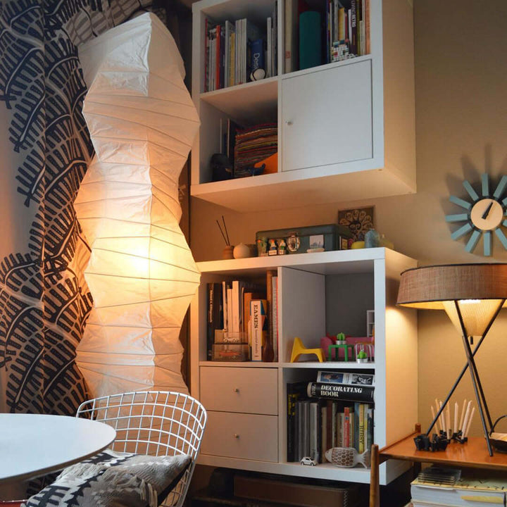 Lampadaire En Papier De Riz