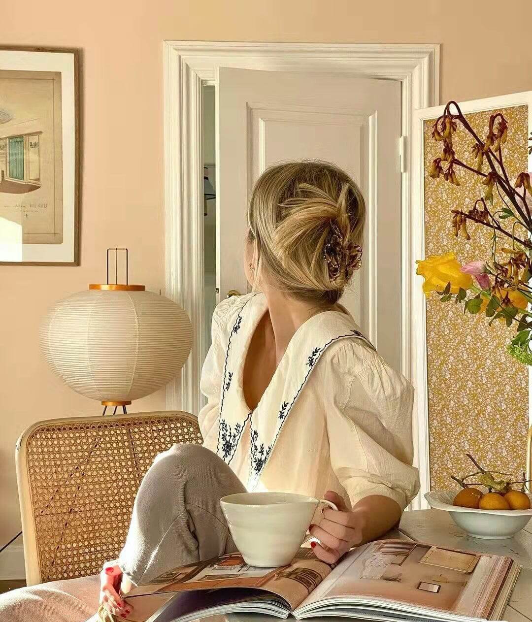 Lampadaire En Papier De Riz