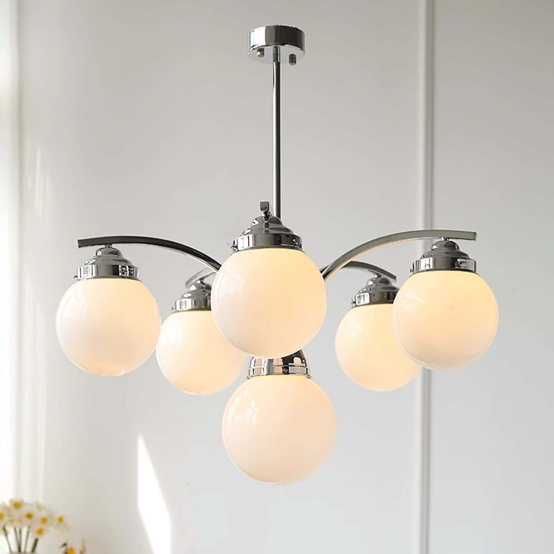 Retro Salamanca Kroonluchter Rond Glas Licht