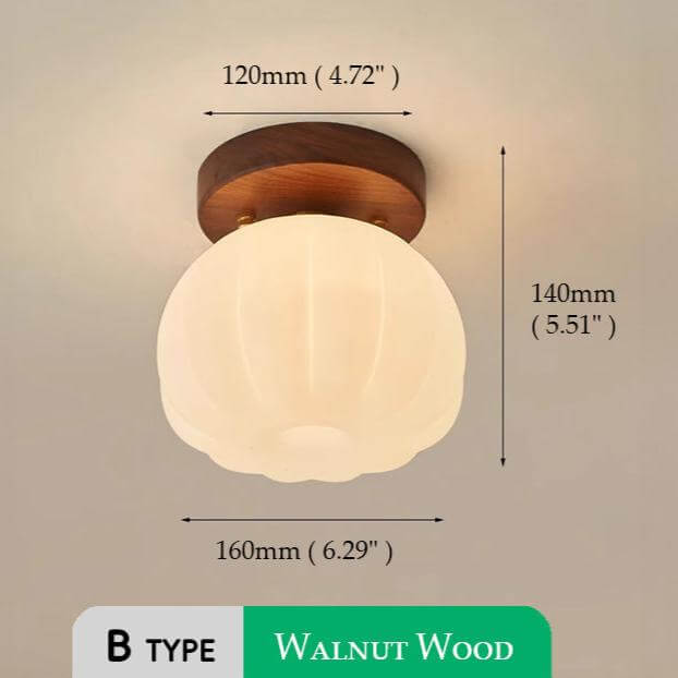 Hyggelig pæreformet loftslampe