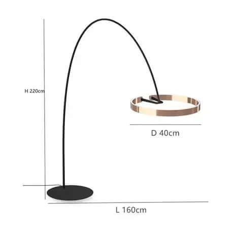 LED-lattiavalaisin metallirakenteella