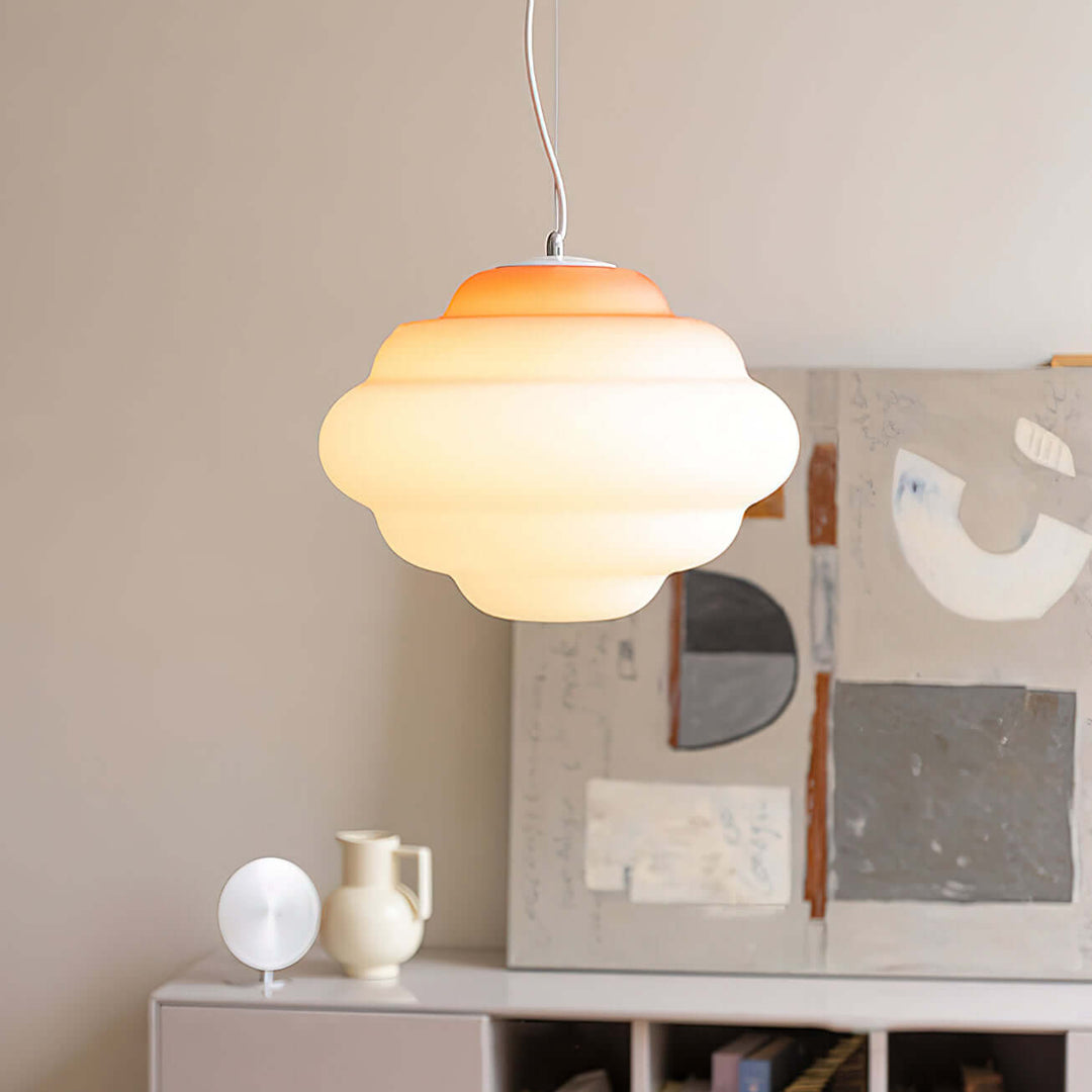 Moderne pendellampe med gradient farve