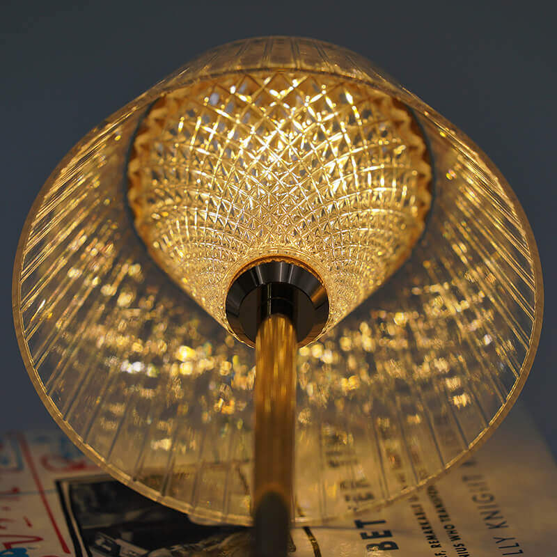 Trådløs krystalmetal bordlampe