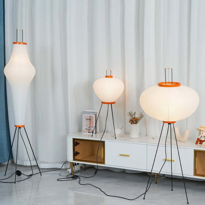 Lampadaire En Papier De Riz
