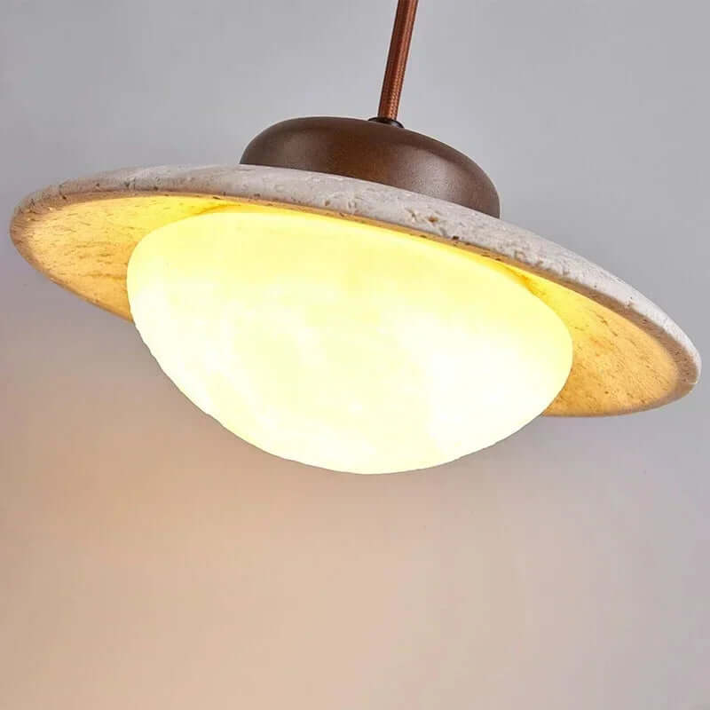 Moderni Riippuvalaisin, Puu ja Kivi, 20cm