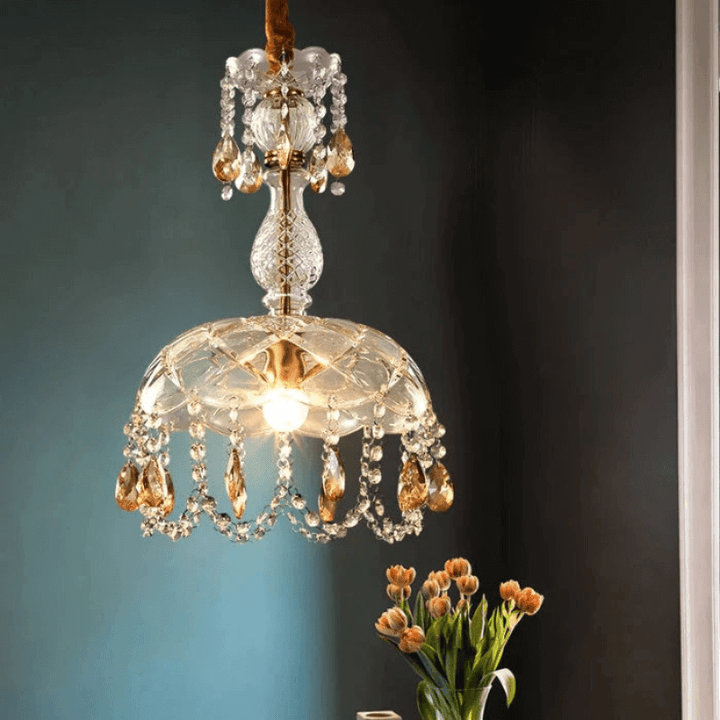 Luksuriøs krystallysekrone, moderne ophængsdesign